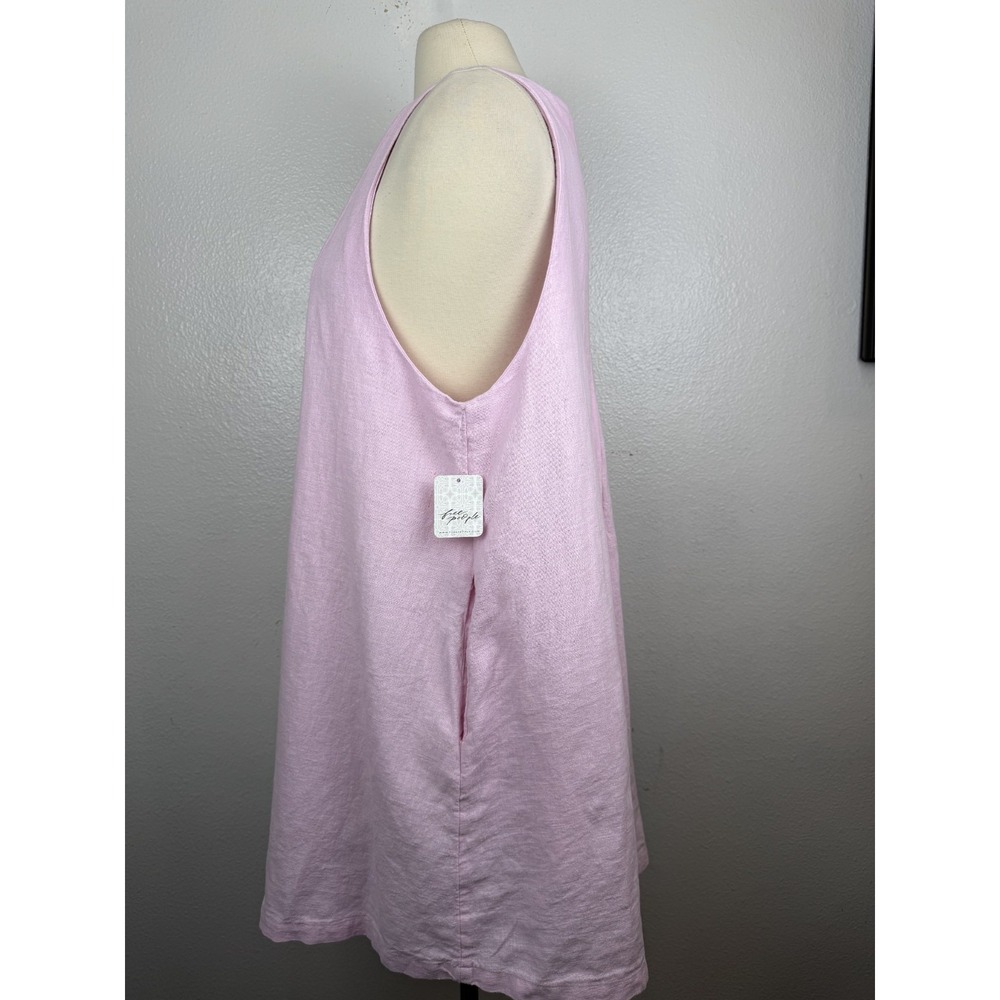 Free People Free-est Cielo Blouse Linen Cotton Blend Tunic/Dress in Pink size S - Picture 10 of 13
